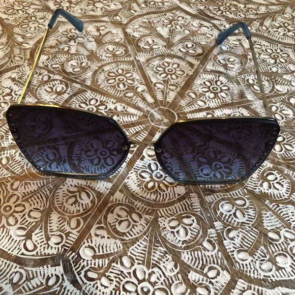 Brand New Blue & Silver Bling Sunglasses - Picture 7 of 8